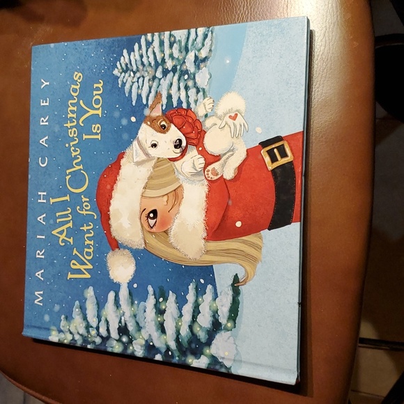 Lot of 2 Christmas Books The Polar Express hardcover with jacket & Mariah Carey - Picture 2 of 10